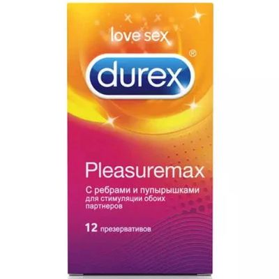 Презервативы Durex Pleasuremax №12 из натурального латекса