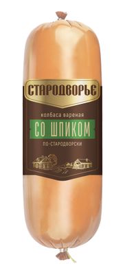 Колбаса вареная Стародворье Со шпиком По-стародворски полиамид вес