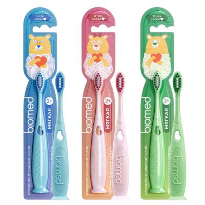 Зубная щетка BIOMED 1шт для детей KIDS*12