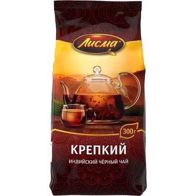 Чай Лисма Крепкий листовой 300г