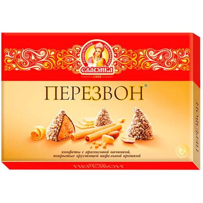 Набор конфет Славянка Перезвон в вафельной крошке 220г (6) ш/к