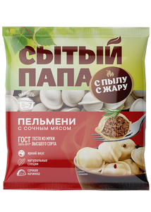 Пельмени Сытый Папа С Пылу с Жару с сочным мясом 400г