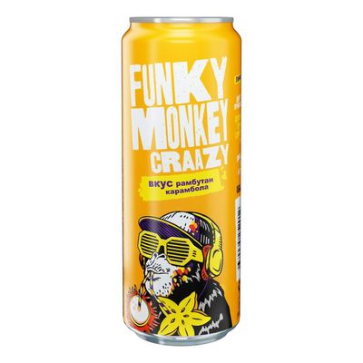 Газированный напиток Funky Monkey Crazy Рамбутан-Карамбола  0,45л
