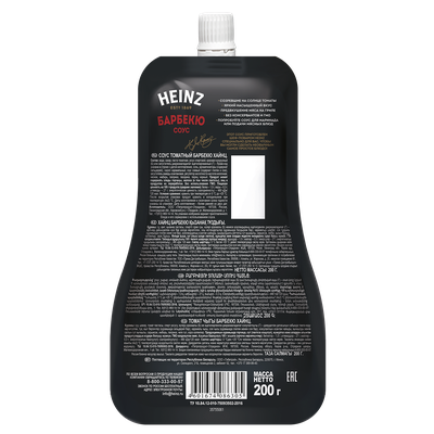 Соус томатный Heinz Барбекю, дой-пак, 200г