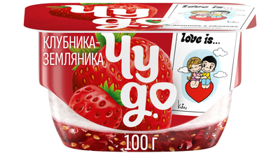 Десерт творожный Чудо клубника-земляника 4% 100г