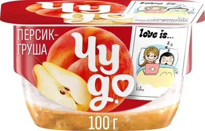 Десерт творожный Чудо персик-груша 4,2% 100г