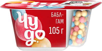 Йогурт Чудо Бабл-гам со злаковыми шариками 4% 101г