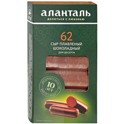 Сыр плавленый Аланталь №62 40%, батончики 140г шт