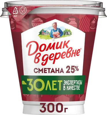 Сметана Домик в деревне 25% 300г