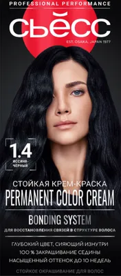 Краска&nbsp;для&nbsp;волос&nbsp;СЬĔСС&nbsp;Color&nbsp;115мл&nbsp;1-4&nbsp;иссиня-черный OZ