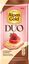 Шоколад Alpen Gold DUO белый и молочный с клубничной начинкой и фруктовыми кусочками, 130г