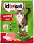 Сухой полнорационный корм Kitekat для взрослых кошек «Мясной Пир», 350г