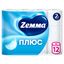 Туалетная бумага ZEMMA Плюс 12шт 2сл Белая