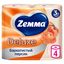 Туалетная бумага ZEMMA Deluxe 4шт 3сл Бархатистый персик