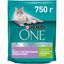Сухой корм Purina ONE для кошек с чувствительным пищеварением с индейкой и рисом 750г