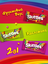 Конфеты Skittles 2в1, драже со вкусами дыни и ягод, клубники и арбуза, манго и персика, малины и лимона, вишни и лимонада, 38 г