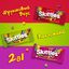 Конфеты Skittles 2в1, драже со вкусами дыни и ягод, клубники и арбуза, манго и персика, малины и лимона, вишни и лимонада, 38 г