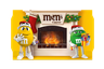 Новогодний подарок набор сладостей M&M's & Friends Камин, набор конфет M&M's, Snickers, Twix, Bounty, Milky Way, Skittles с сюрпризом внутри, 293 г