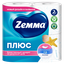 Туалетная бумага ZEMMA Плюс 4шт 2сл Океан