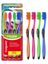 Зубная щетка Colgate Colours Сенсация свежести средней жесткости 4шт