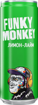 Газированный напиток Funky Monkey Лимон-лайм 0,33л