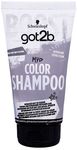 Оттеночный шампунь для волос GOT2B 150мл Color Shampoo Серебристый металлик