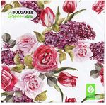 BGREEN 3сл 20шт 33*33см Салфетки бумажные Весенний мотив