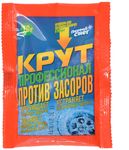 Средство от засоров КРУТ 70г Профессионал средство для прочистки труб