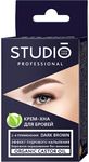 STUDIO Professional 2х5мл Крем-хна для бровей Темно-коричневый