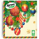 Салфетки бумажные новогодние BGREEN 3сл 20шт 33*33см Ёлочные украшения