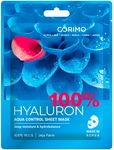 Тканевая маска для лица Corimo 22г Акваконтроль 100% HYALURON