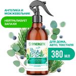 Освежитель воздуха SYNERGETIC 380мл Ягоды можжевельника и ангелика Гипоаллергенный нейтрализатор запахов