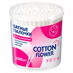 Ватные палочки Cotton Flower 200шт в банке