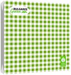 BGREEN 2сл 20шт 33*33см  Салфетки бумажные Клетка зеленая