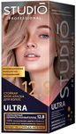 Краска для волос STUDIO professional 50/50/15мл 12.8 Ультрасветлый серебристо-розовый блонд для седых волос*6