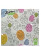 BGREEN 3сл 20шт 33*33см Салфетки бумажные Крашенки Арт