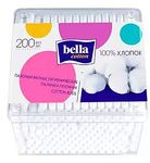 Ватные палочки BELLA Cotton 350шт в пластиковой квадратной упаковке