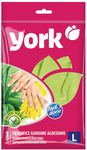 YORK Перчатки резиновые с экстрактом Алоэ (L)