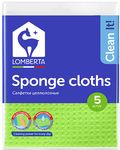Салфетки для уборки LOMBERTA 5шт целлюлозные (30 шт/ящ)