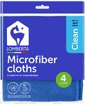 Салфетка хозяйственная LOMBERTA  4шт из микрофибры универсальные*12