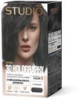Крем-краска STUDIO professional HOLOGRAPHY 3D 50/50/25/15мл 1.0 Черный