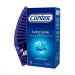 Презервативы Contex Long Love 12шт/уп из натурального латекса с анестетиком