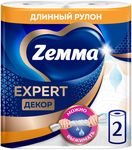 Бумажные полотенца ZEMMA 2шт 3сл Expert Декор