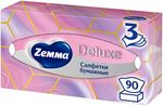 Бумажные салфетки ZEMMA Deluxe 90шт 3сл Design *18