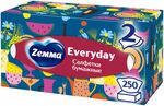 Бумажные салфетки ZEMMA Everyday 250шт 2сл Everyday *12