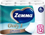 Туалетная бумага ZEMMA Only1 12шт 4сл