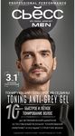 Тонирующий гель для волос СЬĔСС MEN против седины 3_1 Натуральный тёмно-каштановый