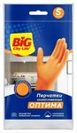 Перчатки&nbsp;хозяйственные&nbsp;BIG&nbsp;City&nbsp;латексные&nbsp;Оптима&nbsp;оранжевые&nbsp;S&nbsp;(30шт/ящ) (ПЭУ)