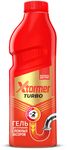 Гель для удаления засоров Xtormer Turbo 1000мл в канализационных трубах