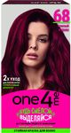 Краска для волос ONE4ME 150мл Стойкая 68 Темный рубин*6